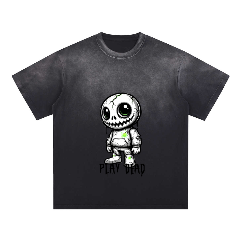 Play Dead — Unisex Washed Gradient T-Shirt | Urban Ascent Graphic Streetwear