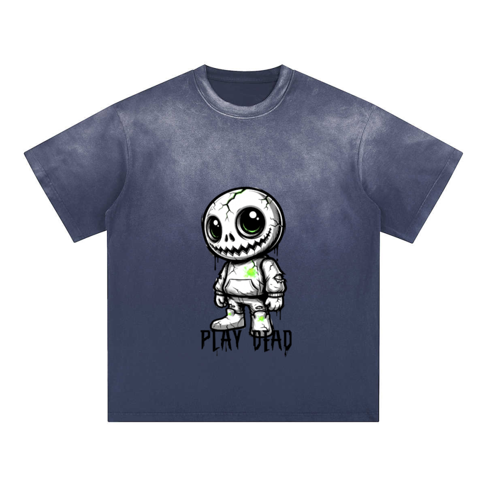 Play Dead — Unisex Washed Gradient T-Shirt | Urban Ascent Graphic Streetwear