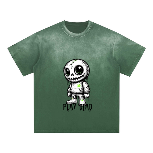 Play Dead — Unisex Washed Gradient T-Shirt | Urban Ascent Graphic Streetwear