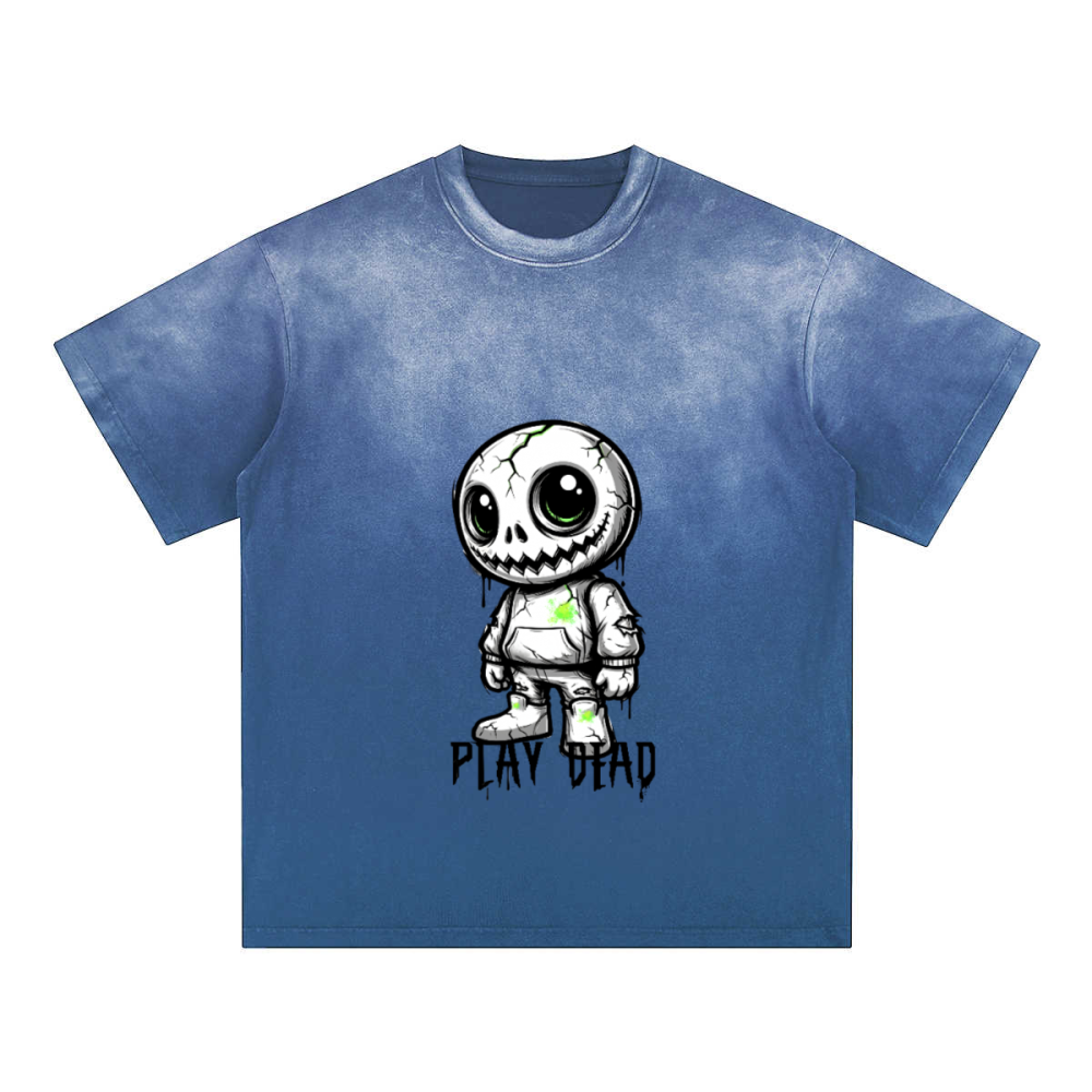 Play Dead — Unisex Washed Gradient T-Shirt | Urban Ascent Graphic Streetwear
