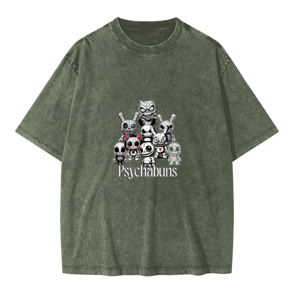 Psychabuns™ Redline T-Shirt — Deliberate Chaos Graphic Tee