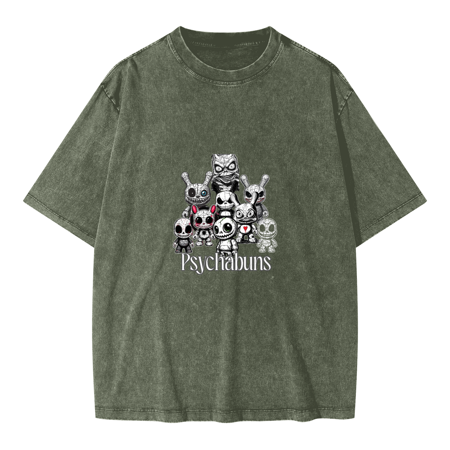Psychabuns™ Redline T-Shirt — Deliberate Chaos Graphic Tee