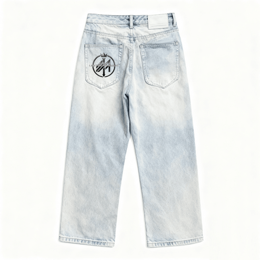 Echo Light Wide-Leg Jeans | Unisex Urban Power Denim
