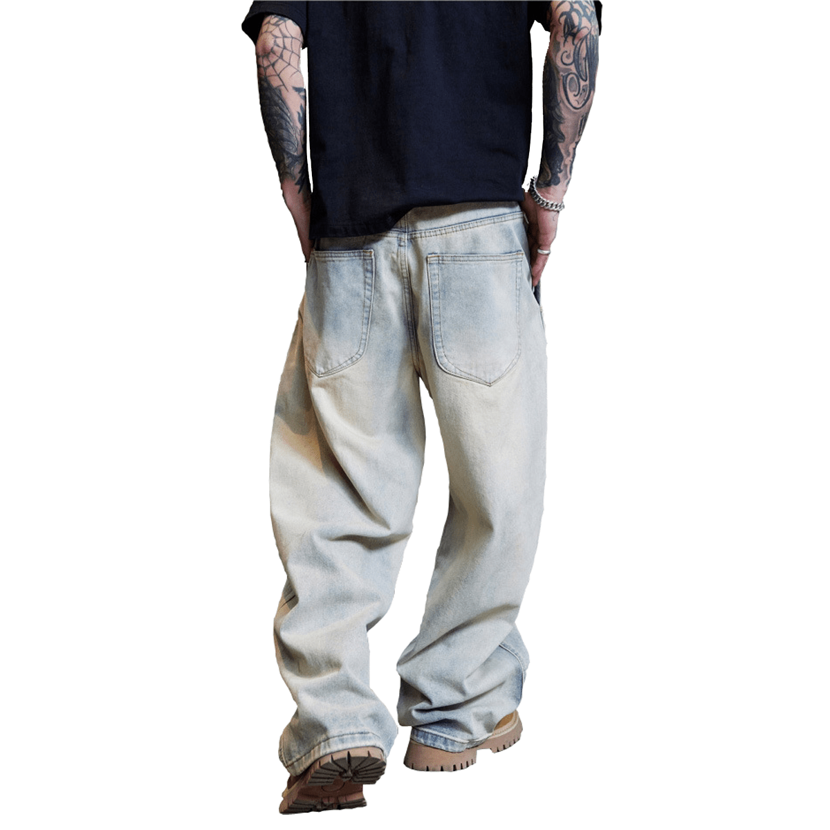 Echo Light Wide-Leg Jeans | Unisex Urban Power Denim