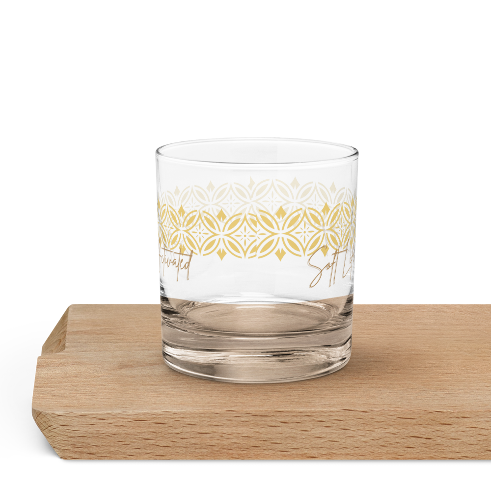 UV Printed Rocks Glass | Funny, Motivational & Relaxation Whiskey Glass