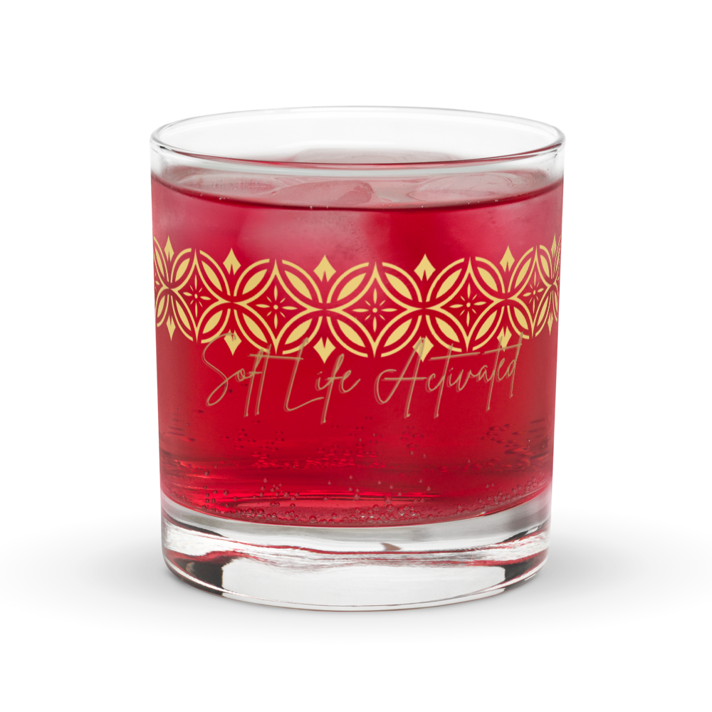 UV Printed Rocks Glass | Funny, Motivational & Relaxation Whiskey Glass