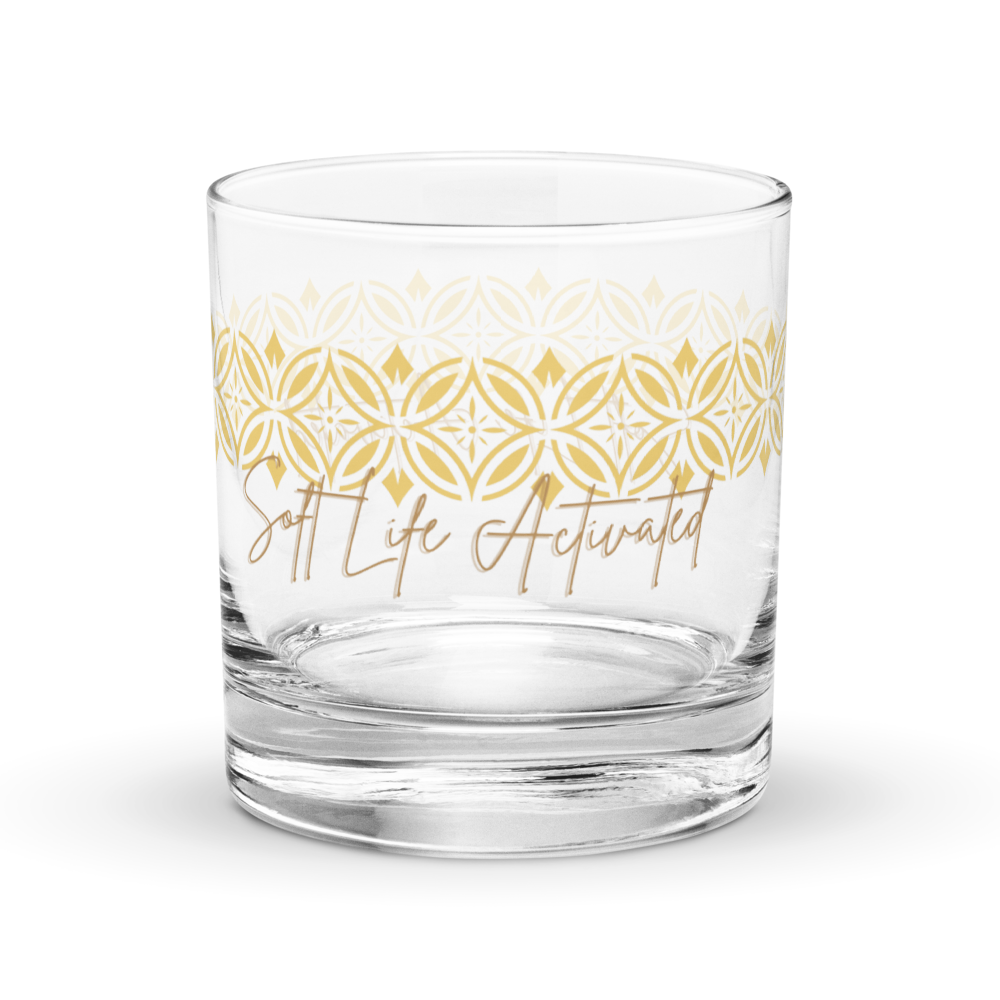 UV Printed Rocks Glass | Funny, Motivational & Relaxation Whiskey Glass