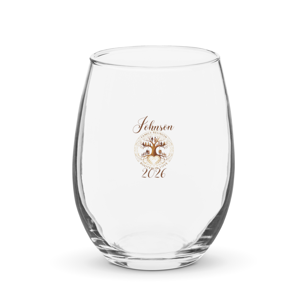 Family Reunion Stemless Wine Glass Keepsake |  Family Gatherings & Milestones